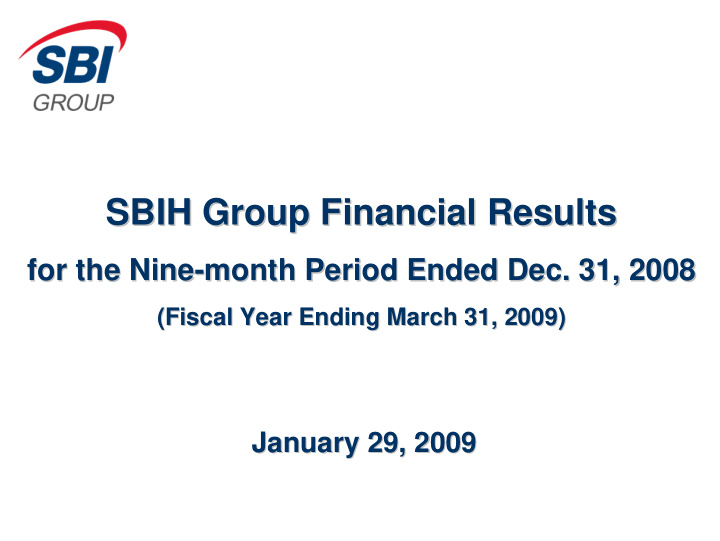 sbih group financial results financial results sbih group