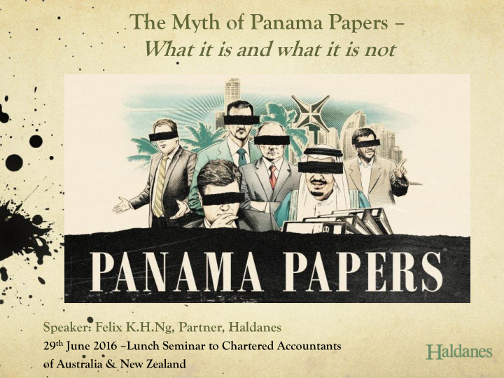 the myth of panama papers