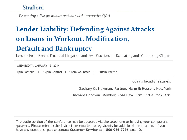 lender liability defending against attacks on loans in