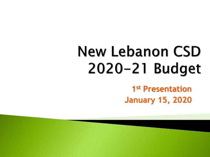 1 st presentation january 15 2020 st stay ay w within t