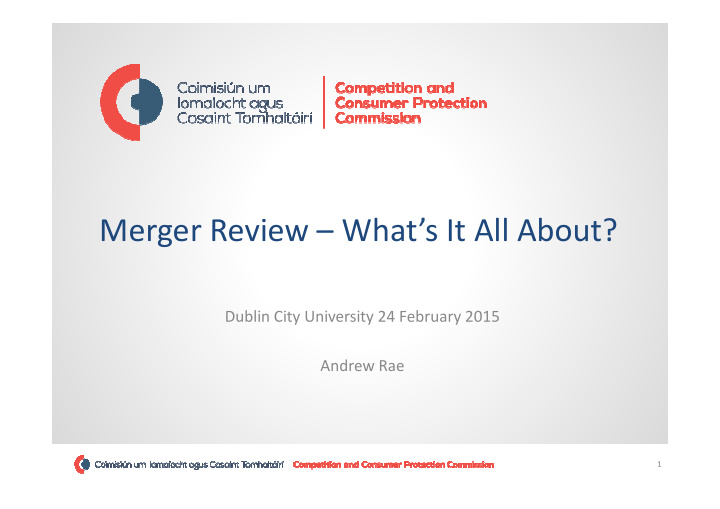 merger review what s it all about