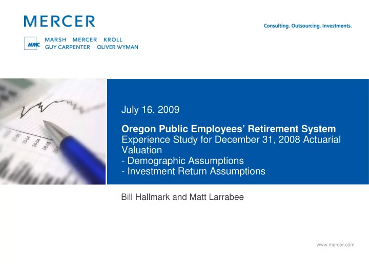 july 16 2009 oregon public employees retirement system