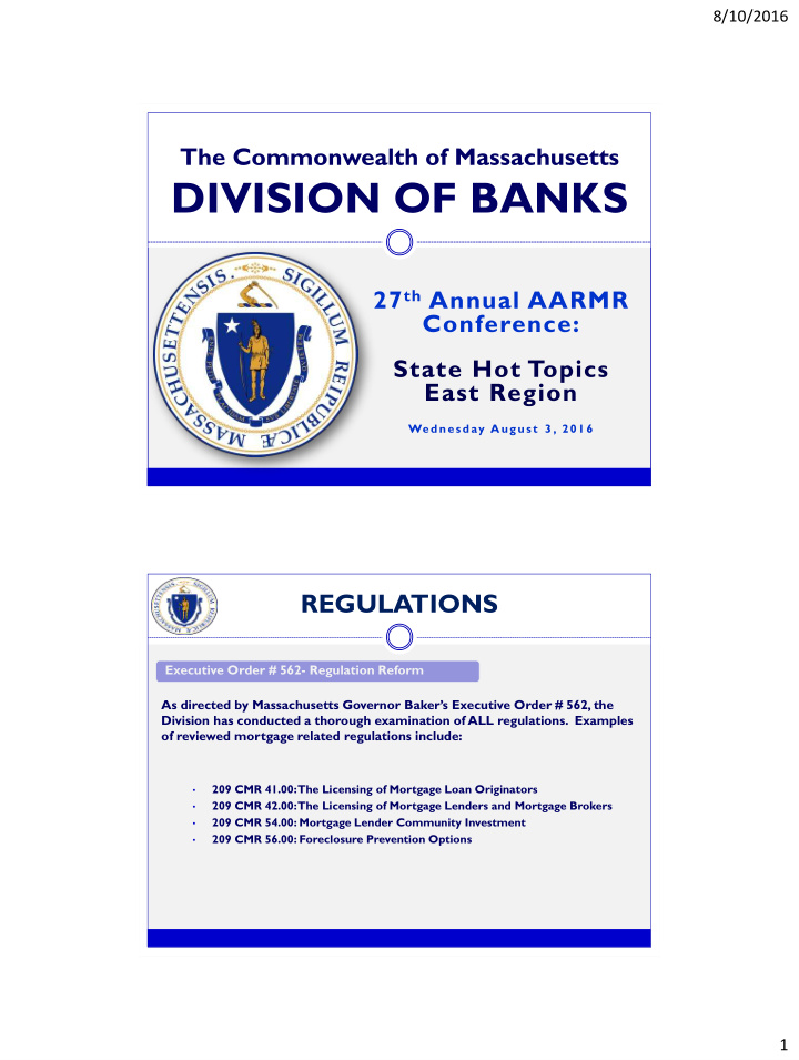 division of banks