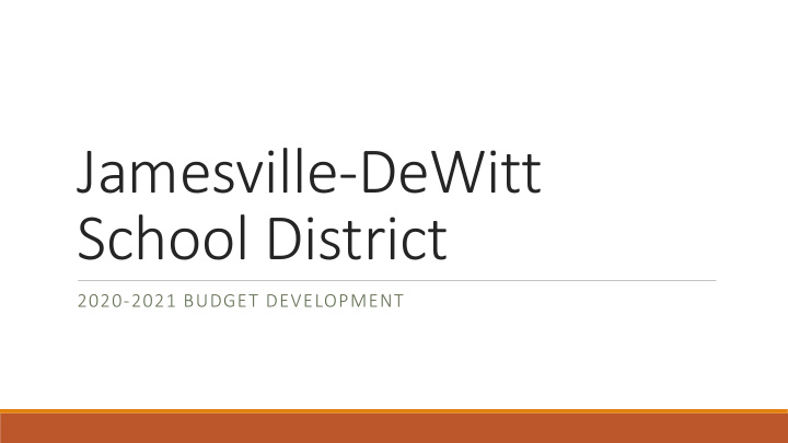 jamesville dewitt school district