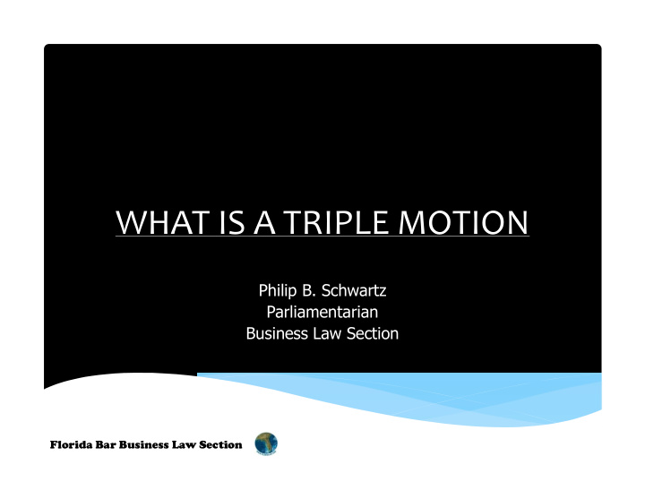 what is a triple motion