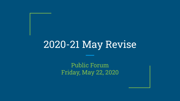 2020 21 may revise