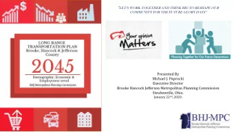 Demographic Trend By BHJ Region  Population Trend 2010-2045  Change in Population 2010-2045  BHJ