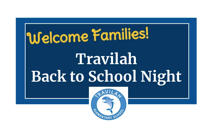 travilah back to school night back to school night