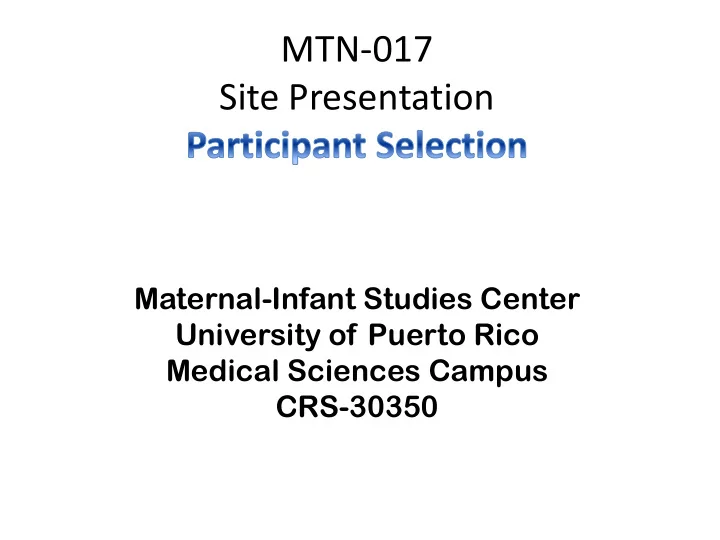 mtn 017 site presentation
