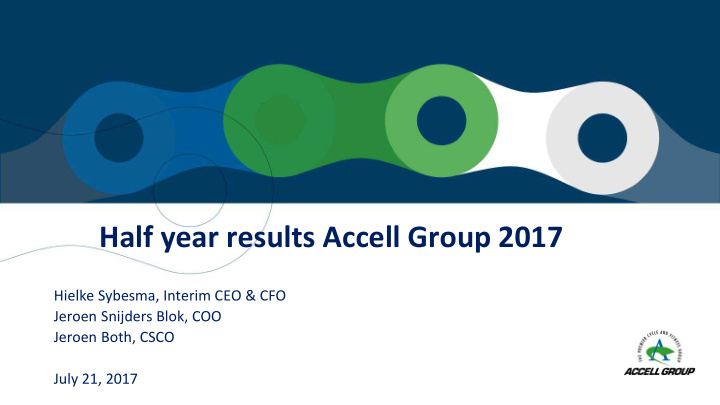 half year results accell group 2017