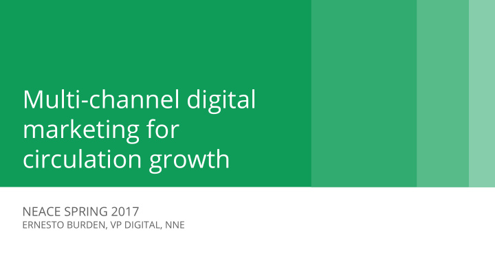 multi channel digital marketing for circulation growth