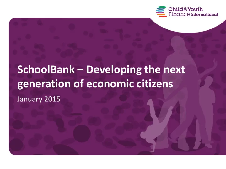 schoolbank developing the next