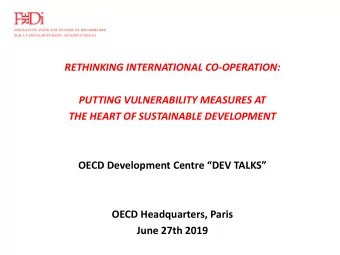 OECD Headquarters, Paris  June 27th 2019  Why change?  How to change?  What indicators?