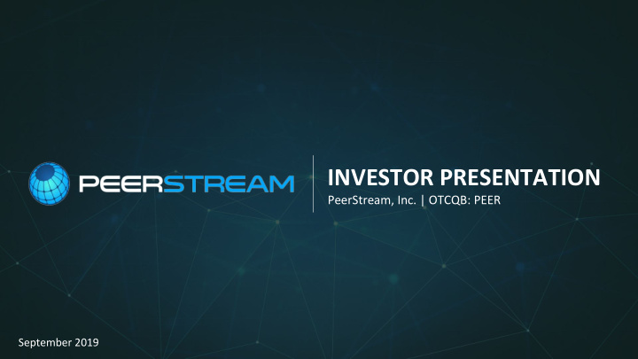 investor presentation