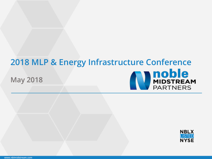 2018 mlp energy infrastructure conference