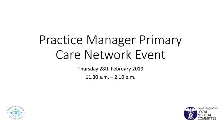 practice manager primary