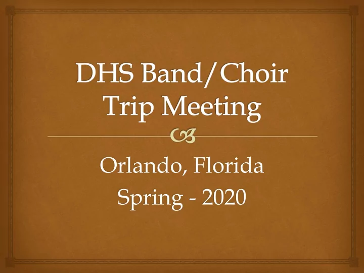 orlando florida spring 2020 new band families freshman