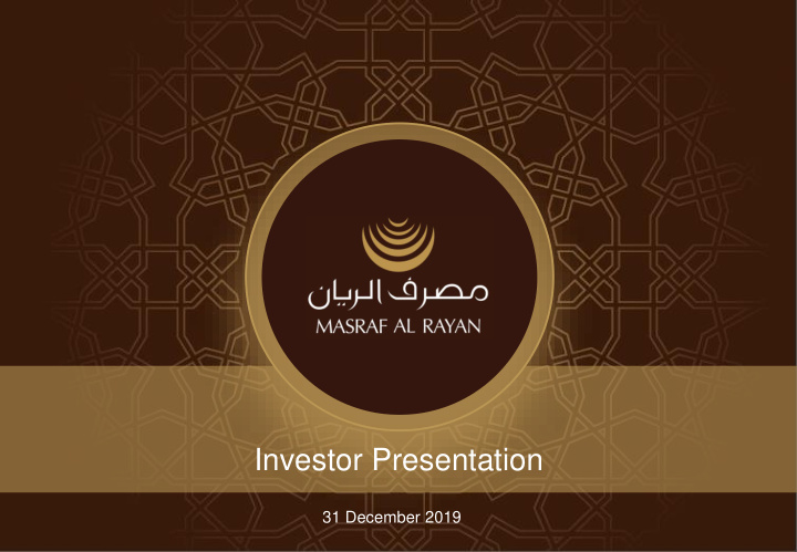 investor presentation