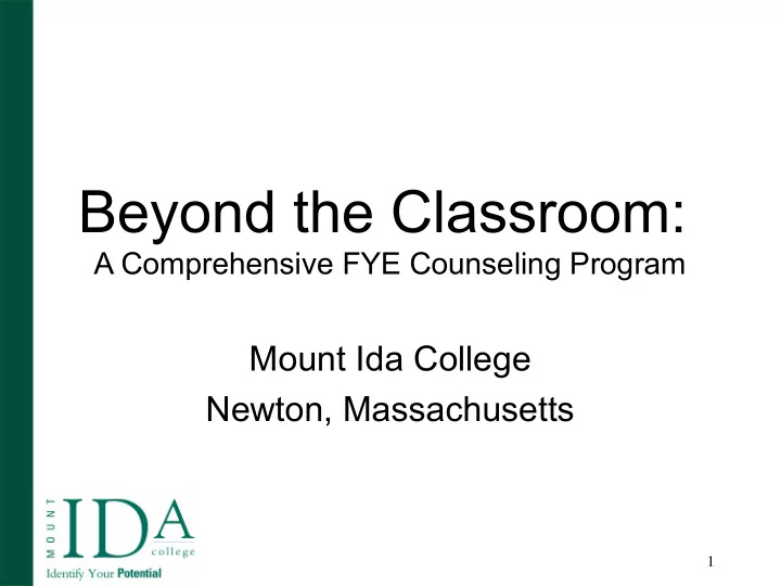 beyond the classroom