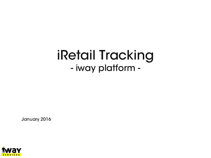 iretail tracking