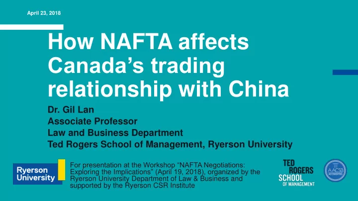 how nafta affects