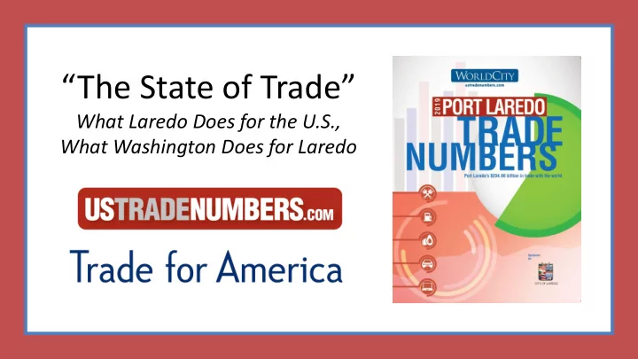 the state of trade