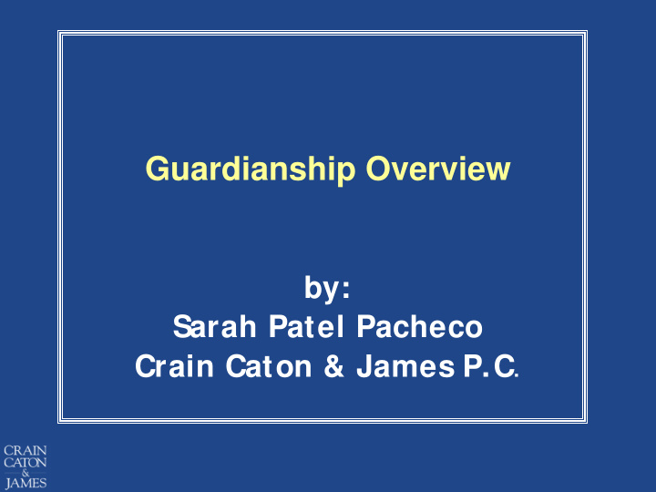 guardianship overview