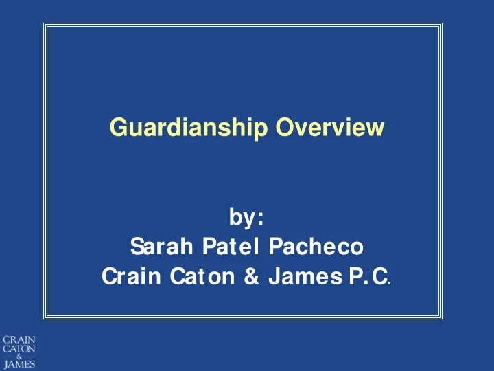 guardianship overview