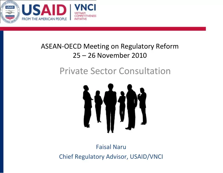 private sector consultation