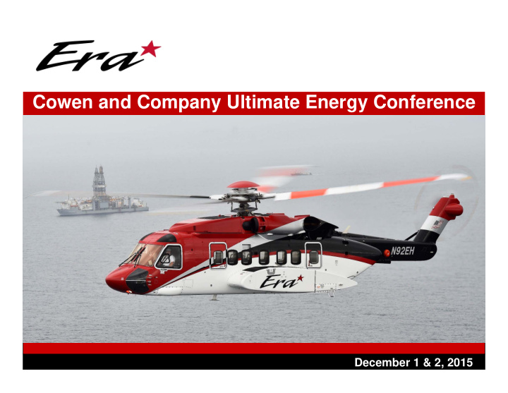 cowen and company ultimate energy conference