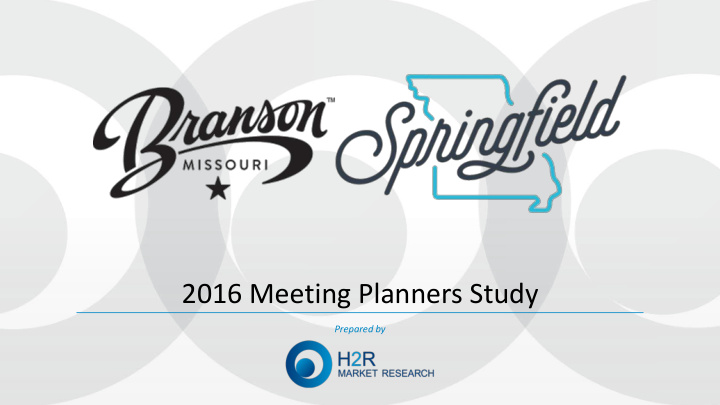 2016 meeting planners study