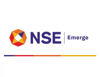 1  What is NSE EMERGE?  Platform for growing SMEs across India to list its Equity on the Stock