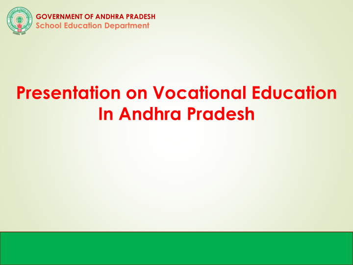 presentation on vocational education