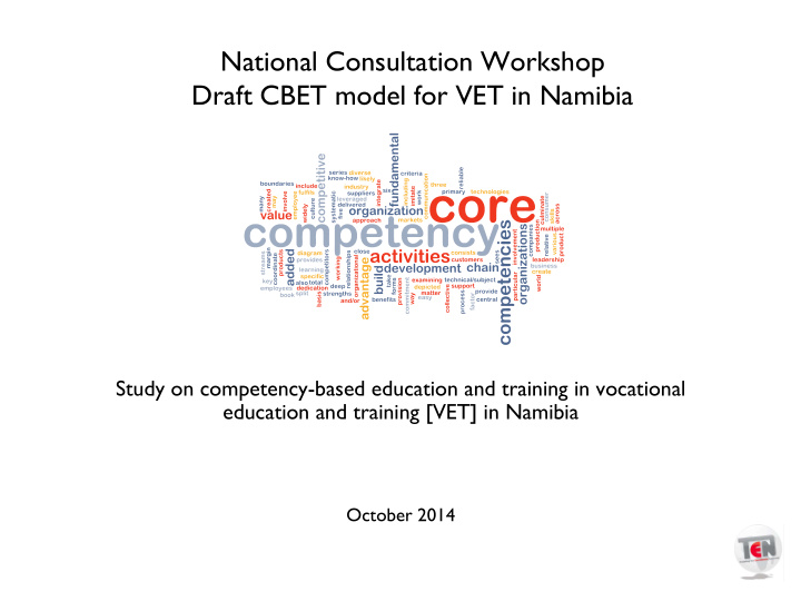 national consultation workshop draft cbet model for vet