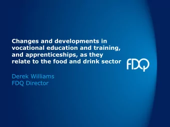 Derek Williams  FDQ Director  About FDQ  A recognised Awarding Organisation with over 100