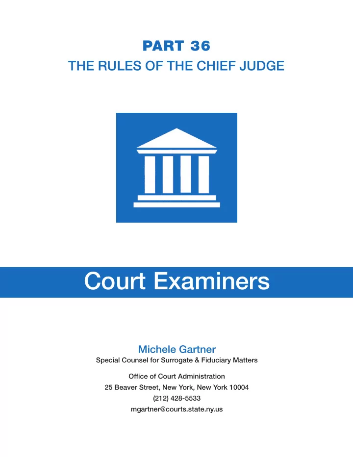 court examiners