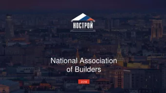 National Association  of Builders  2018  National Association  of Builders  Objectives of the