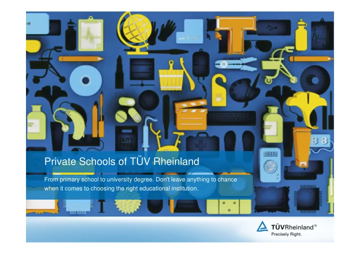 private schools of t v rheinland