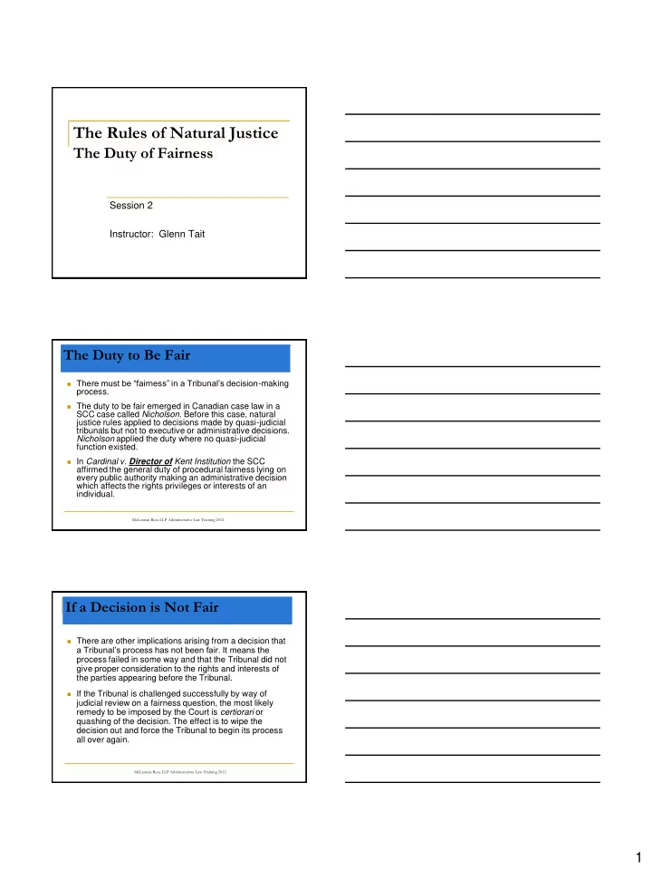 the rules of natural justice