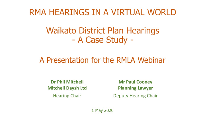 waikato district plan hearings