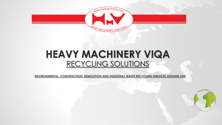 heavy machinery viqa