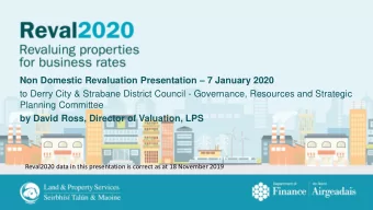 to Derry City &amp; Strabane District Council - Governance, Resources and Strategic  Planning