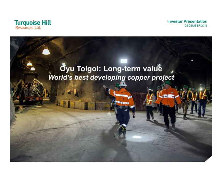 oyu tolgoi long term value