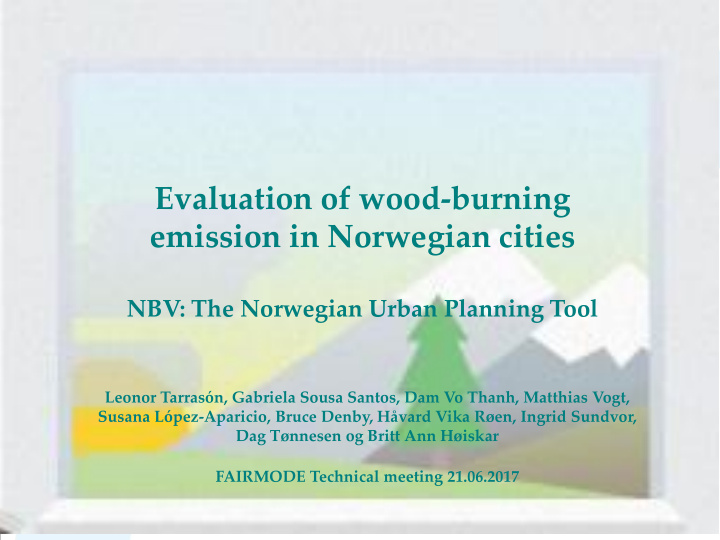 emission in norwegian cities