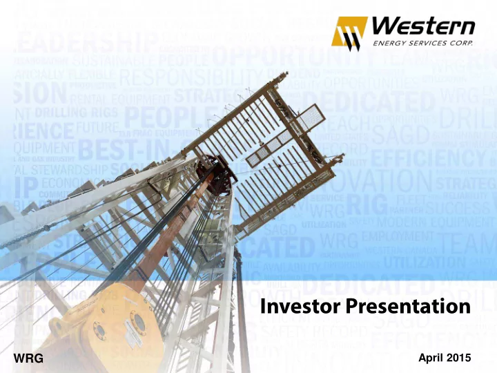 investor presentation