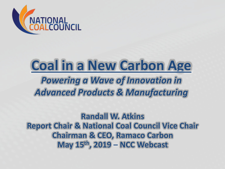 coal in a new carbon age