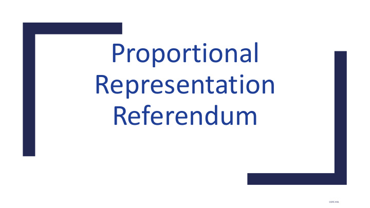 proportional representation