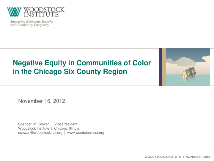 negative equity in communities of color in the chicago