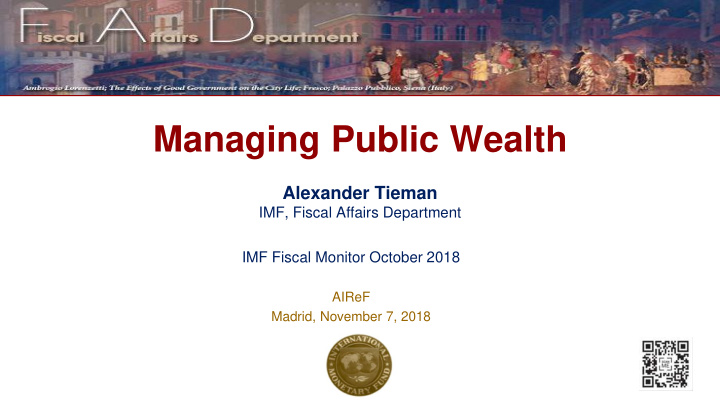 managing public wealth