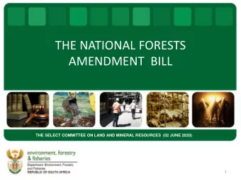 AMENDMENT  BILL  THE SELECT COMMITTEE ON LAND AND MINERAL RESOURCES  (02 JUNE 2020)  1